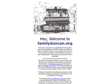 Tablet Screenshot of familyduncan.org